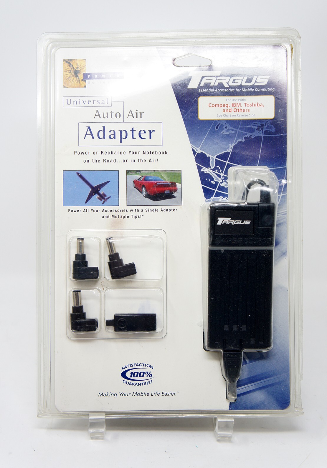 Targus PA360U Universal Auto Air Notebook Power Adapter For Vintage Laptops NEW