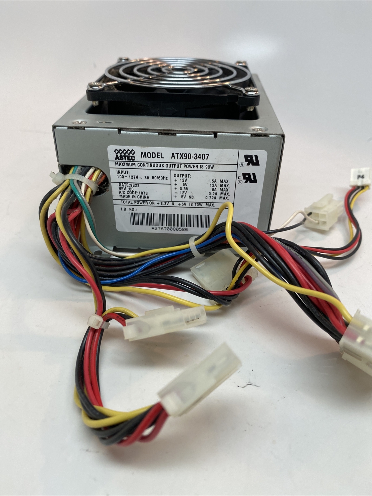 ASTEC ATX90-3407 ATX Power Supply 90w