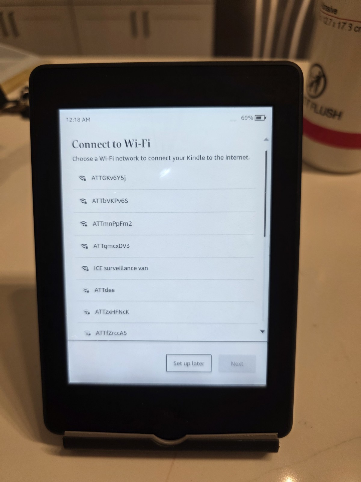 Amazon Kindle Paperwhite 7th Gen 4GB Wi-Fi E-Reader DP75SDI Grade C 0938