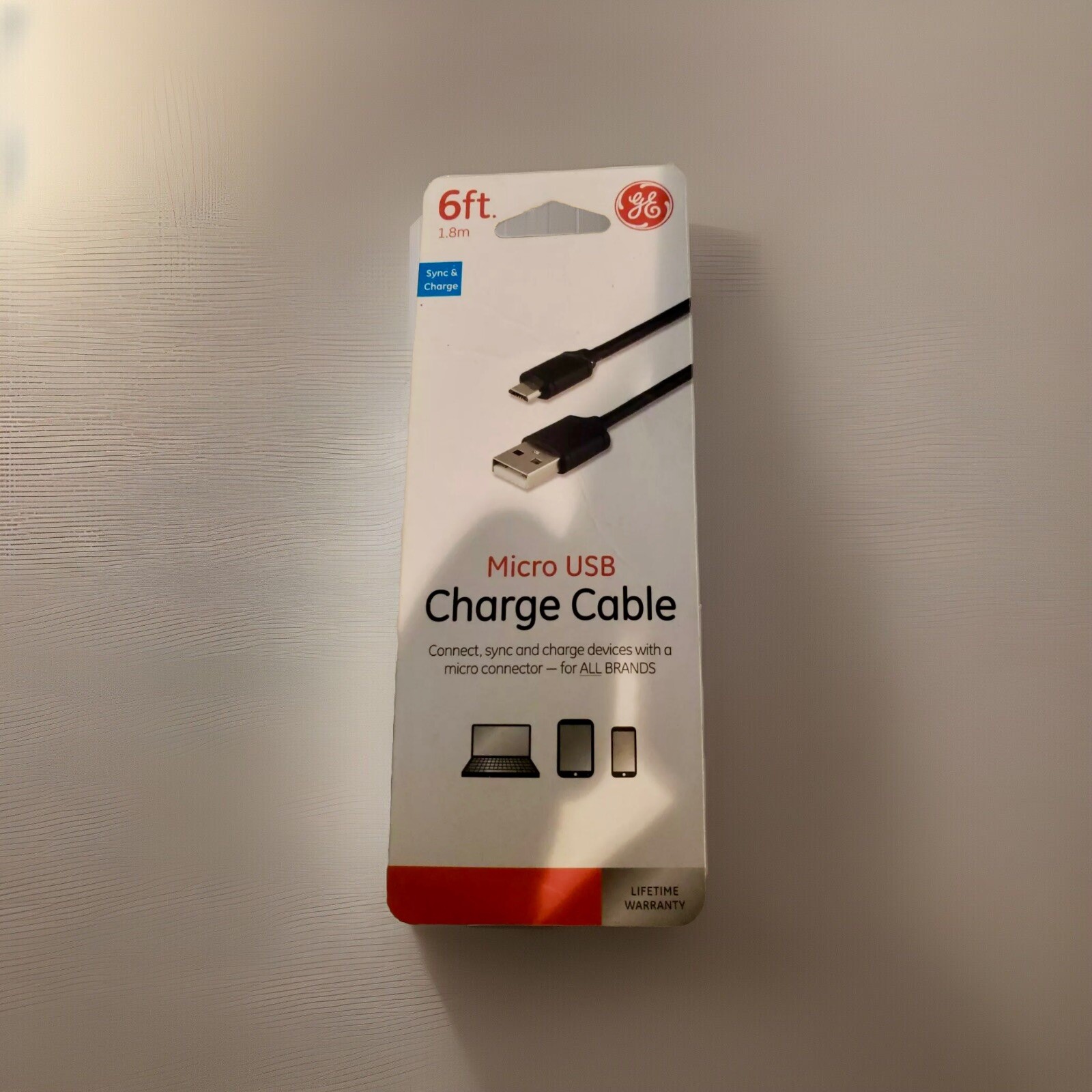 Ge Jasco Micro- USB Charge Cable - 6 Foot - #34465