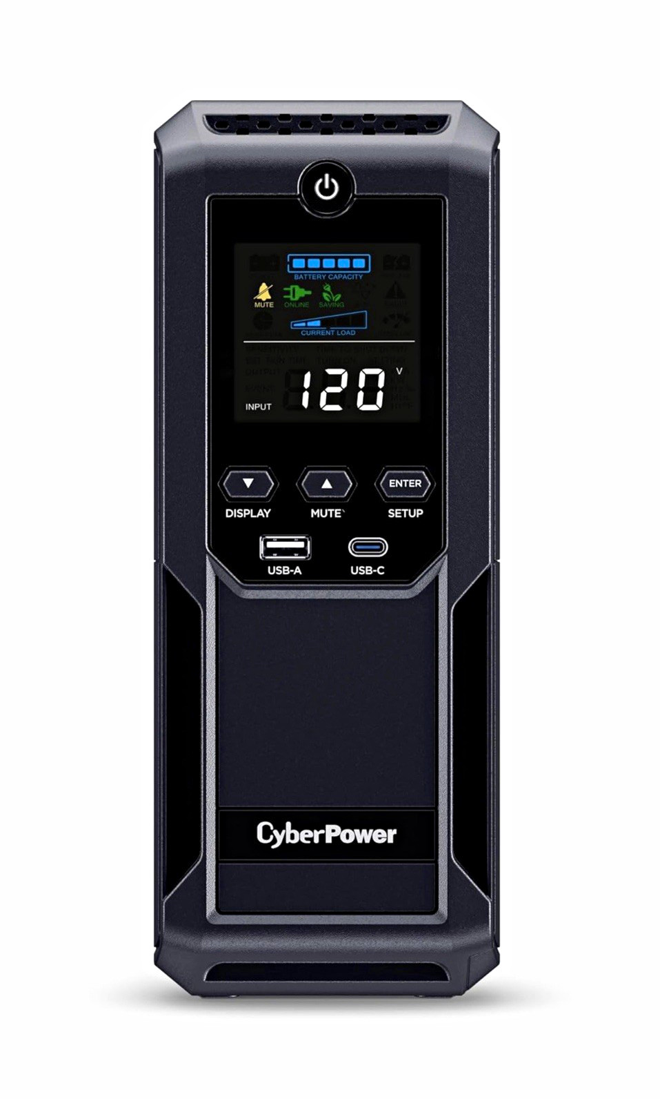 CyberPower CP1500AVRLCD3 UPS 1500VA 900W AVR LCD 12 Outlets USB-A/C