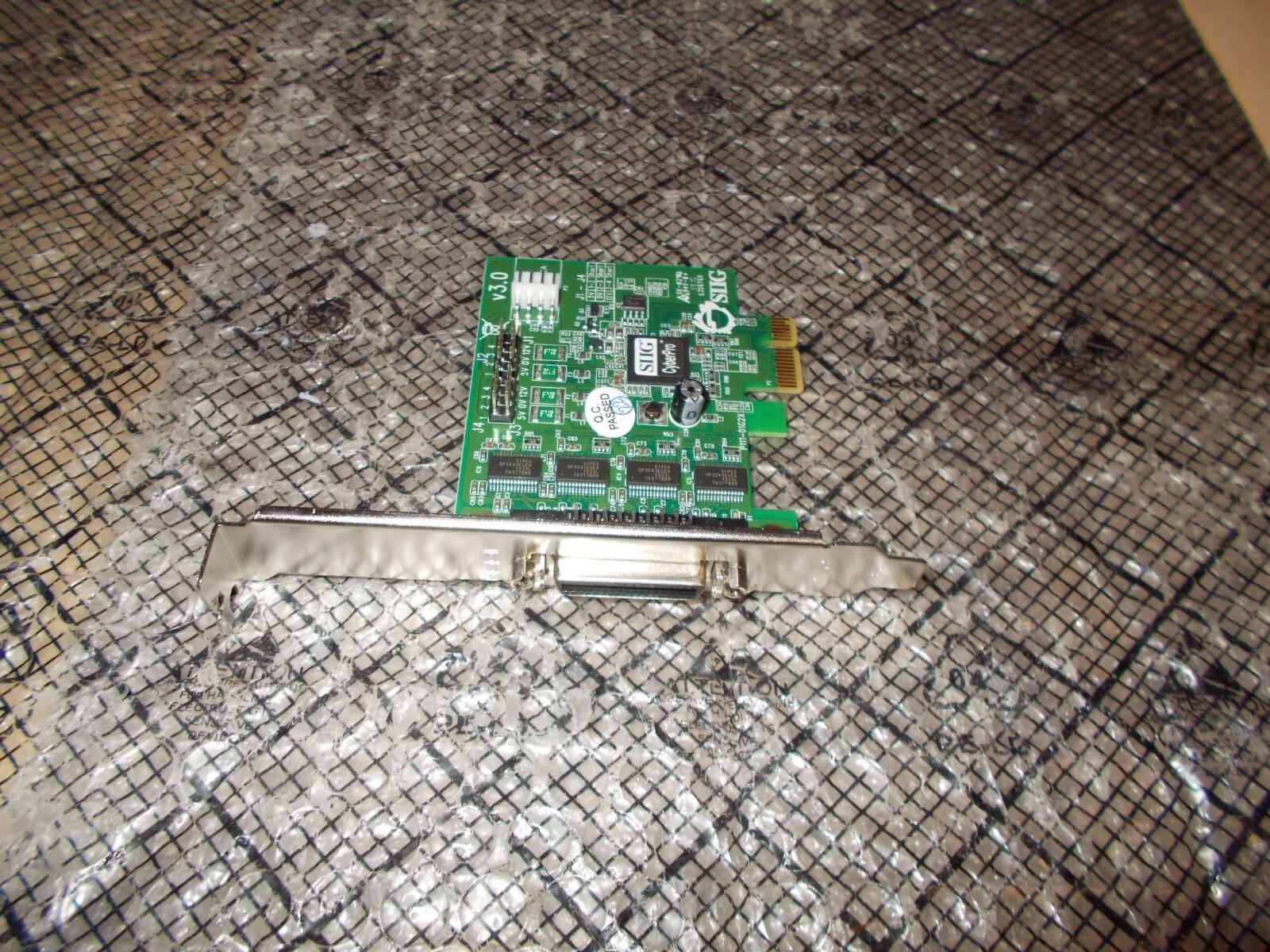 SIIG CyberPro DP CyberSerial 4S PCIe JJ-E40011-S3 PCI-E X1 Controller Card