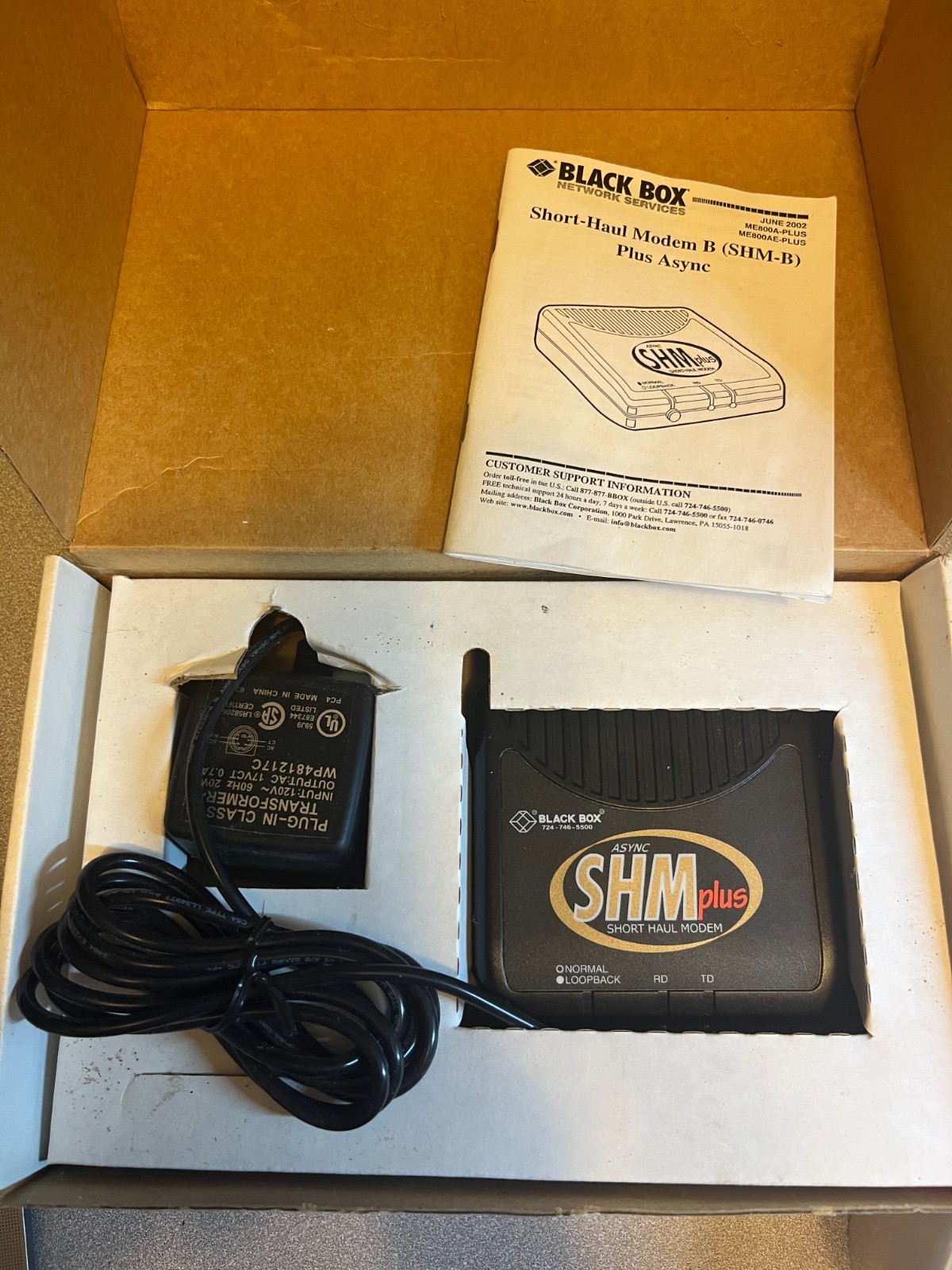 Black Box ME800A-PLUS Short Haul Modem Cable Included