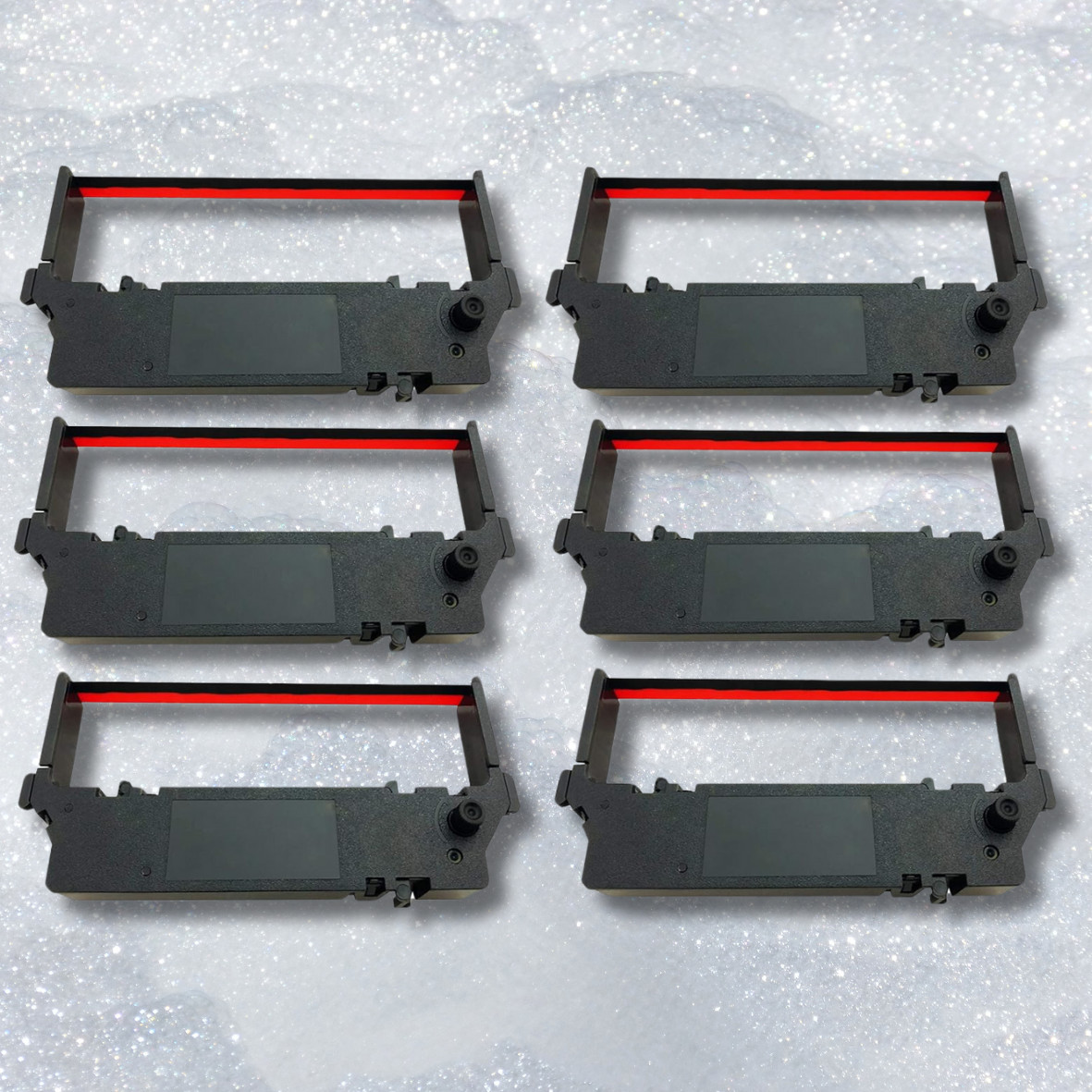 6 PACK For STAR SP-700 BLACK / RED Printer Ribbon Ink RC700BR SP700 712 742