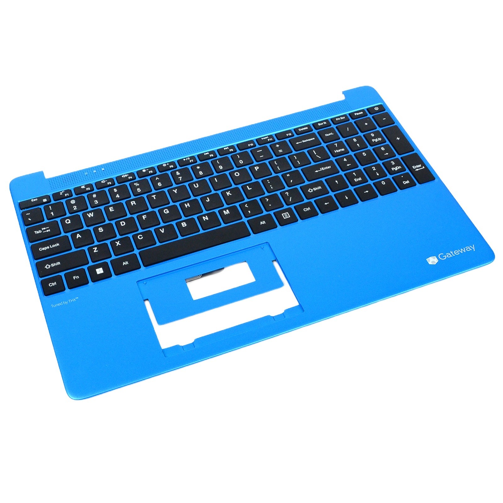 Gateway GWTN156-1/-4/-5/-7 Blue Palmrest Upper Case US Keyboard No Touchpad