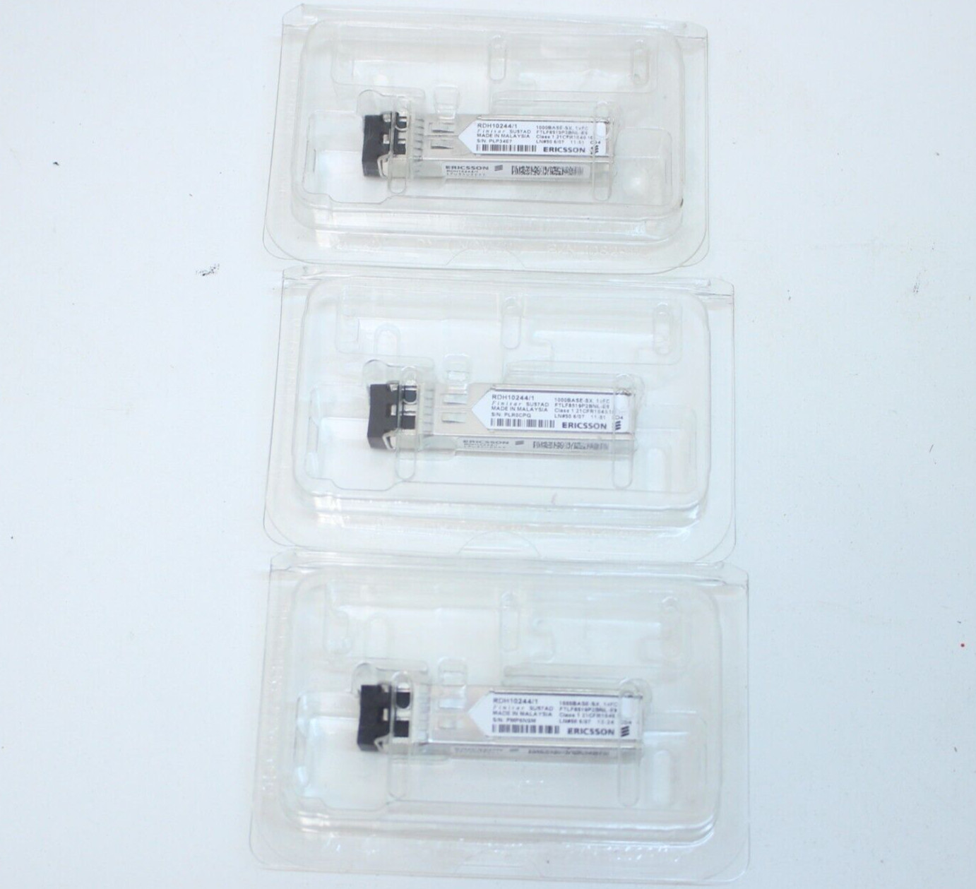 Ericsson Finisar RDH10244/1 TRX MM 1000BASE-SX LC-SFP -5/+85C Transceiver 3x
