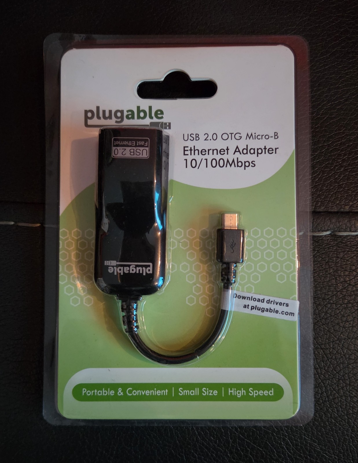 NEW Plugable USB 2.0 OTG Micro-B to 10/100Mbps Ethernet Adapter 