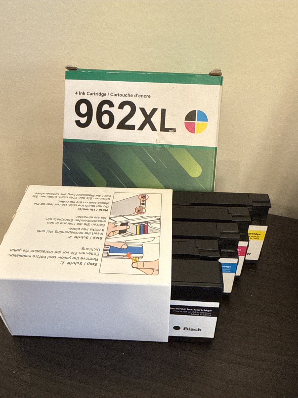 962XL Ink Cartridges 4 Pack High Yield Compatible HP Printers - value toner