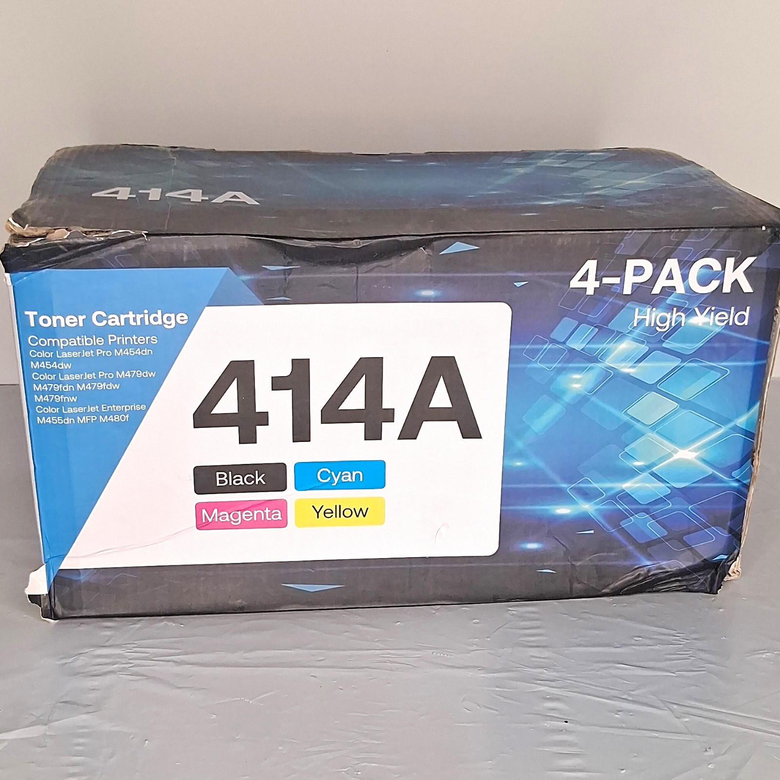 414A Compatible High Yield 4-Pack Toner CMYK for HP M454/M479
