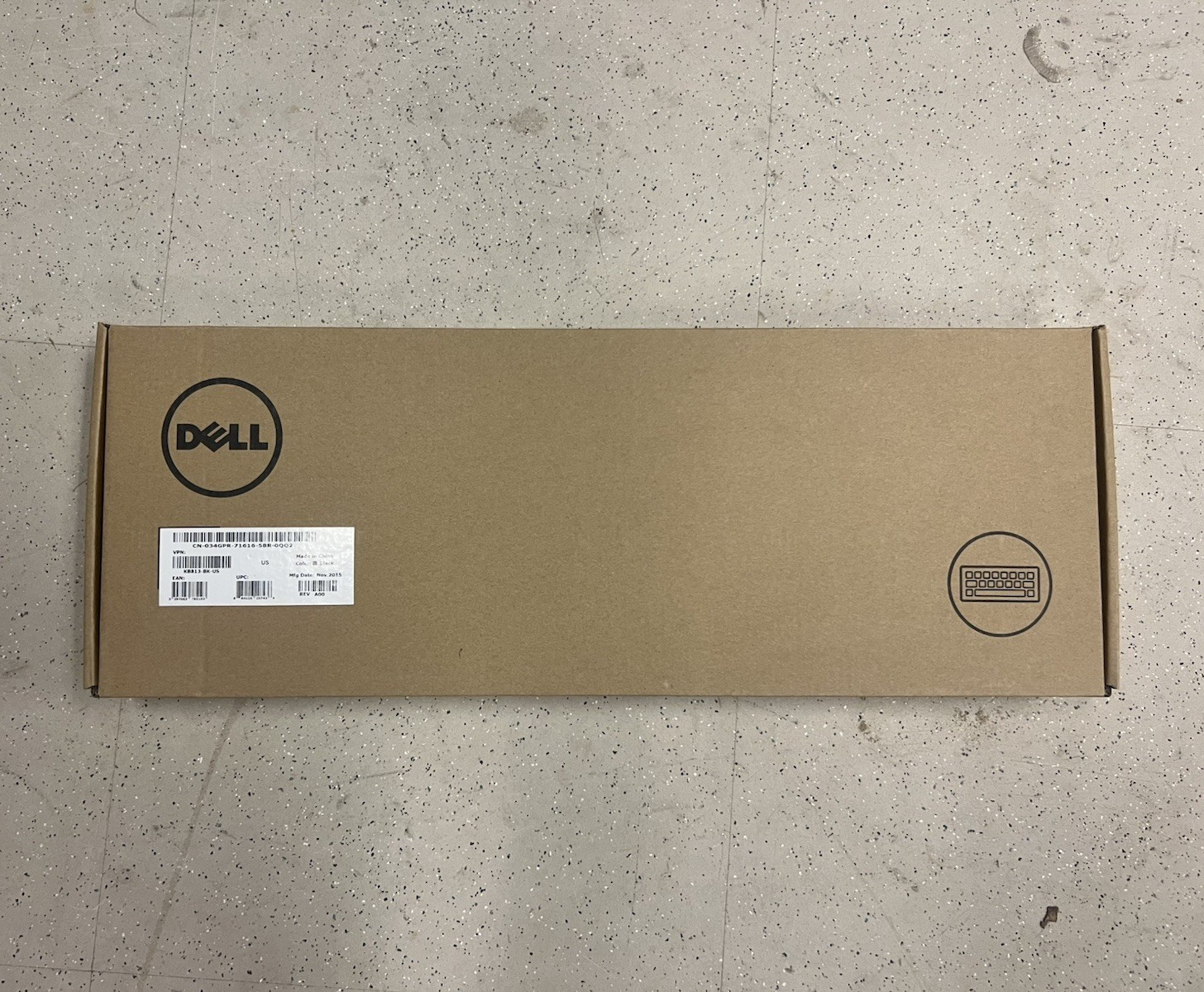 Dell Standard Wired USB Keyboard Black QWERTY English Plastic