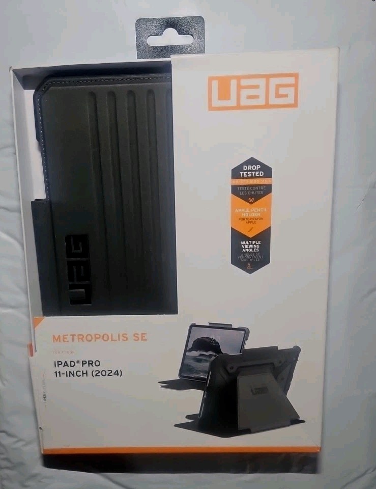 UAG iPad Pro 11" Case (5th Gen, 2024, M4) Rugged Adjustable, Metropolis SE Black