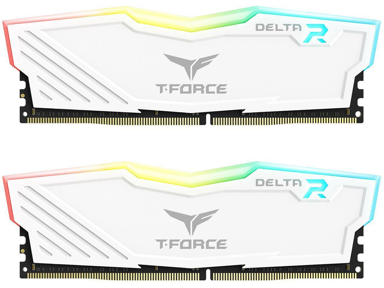 Team T-Force Delta RGB 16GB (2 x 8GB) PC RAM DDR4 3600 (PC4 28800) Intel XMP