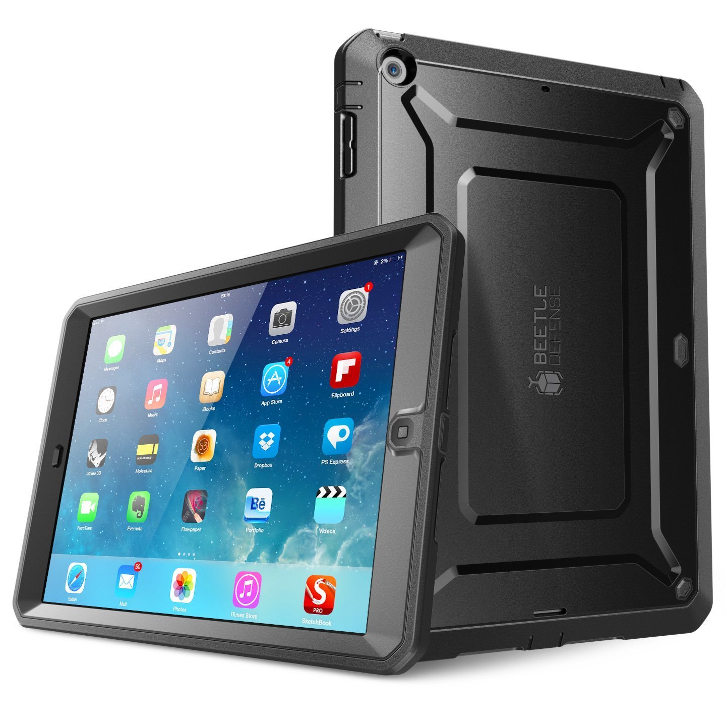 iPad Air 1st SUPCASE Beetle Defense Full-body Protective Case Screen Protector