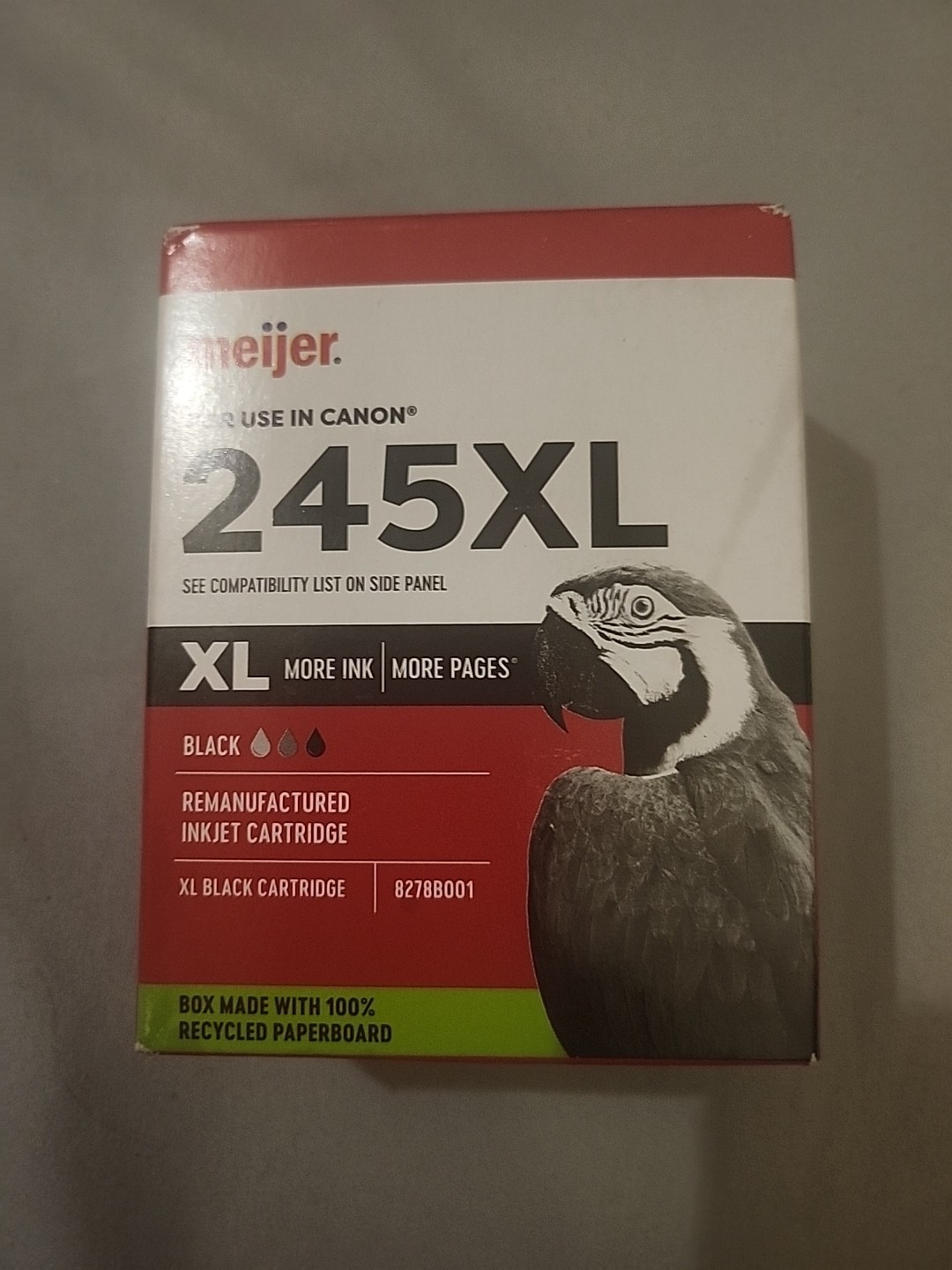 Meijer 245xl Ink Cartridge       For use in Canon