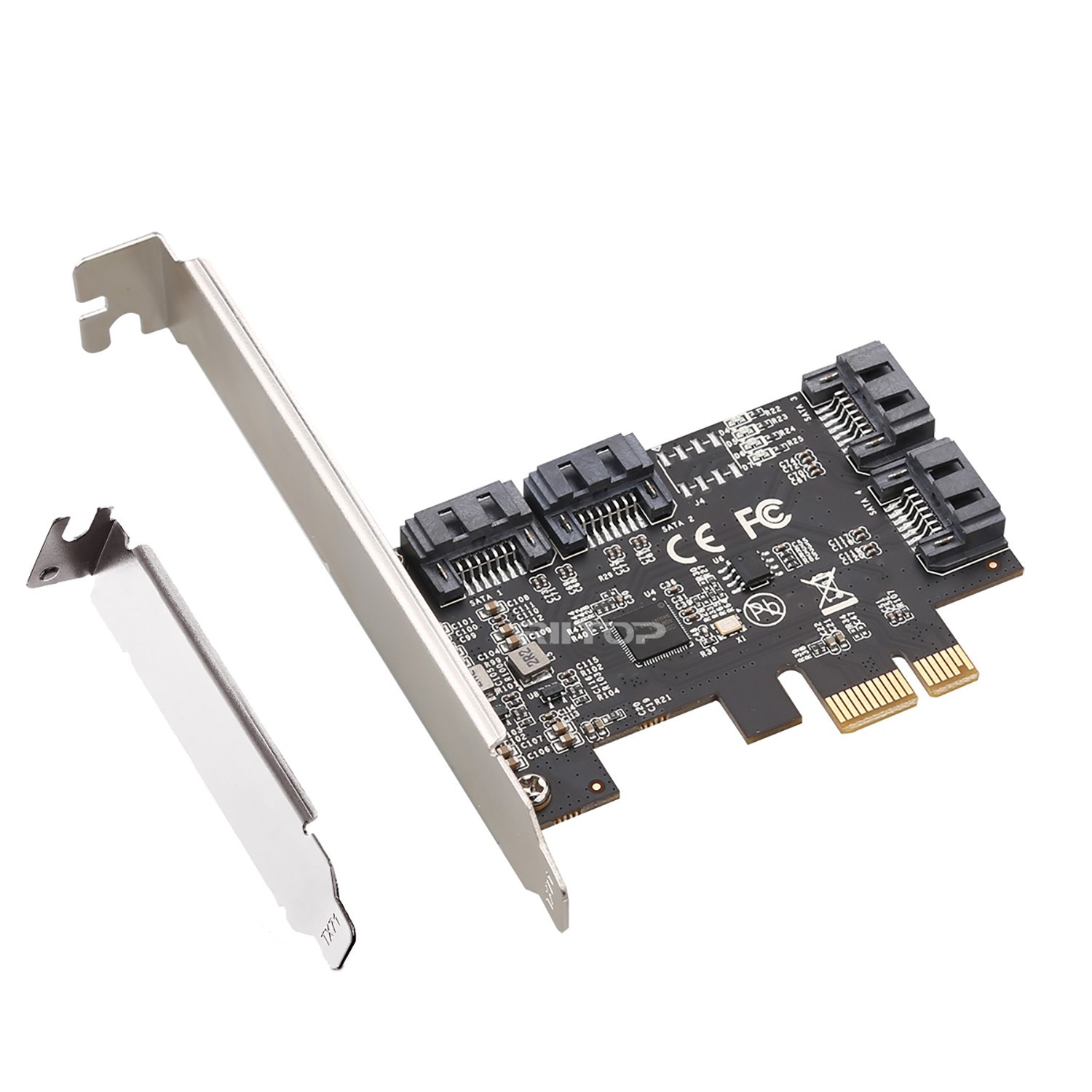 SATA Card 4 Port, PCIE to SATA 6G Controller Expansion Card,Non-Raid,System boot