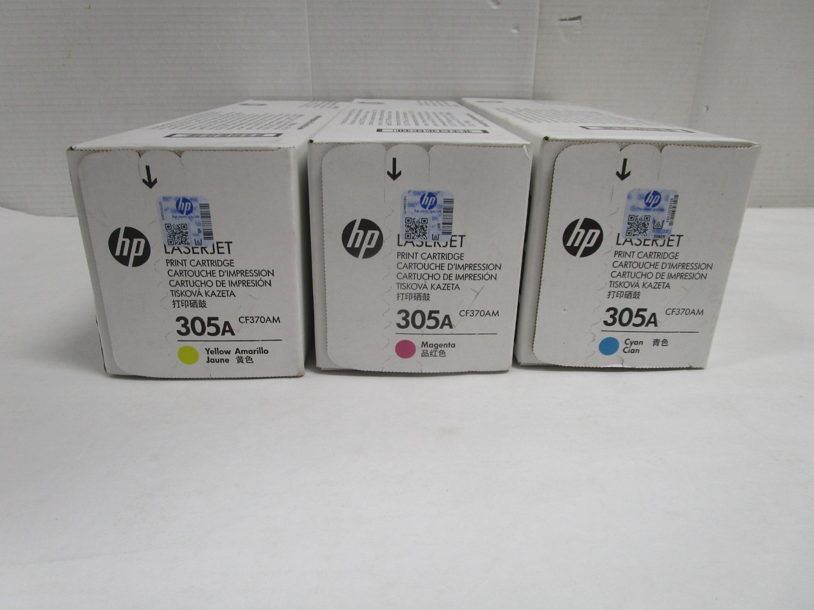 HP 305A Cyan Yellow Magenta Toner LaserJet Pro 300 M351 400 M451 LOT OF 3 SEALED