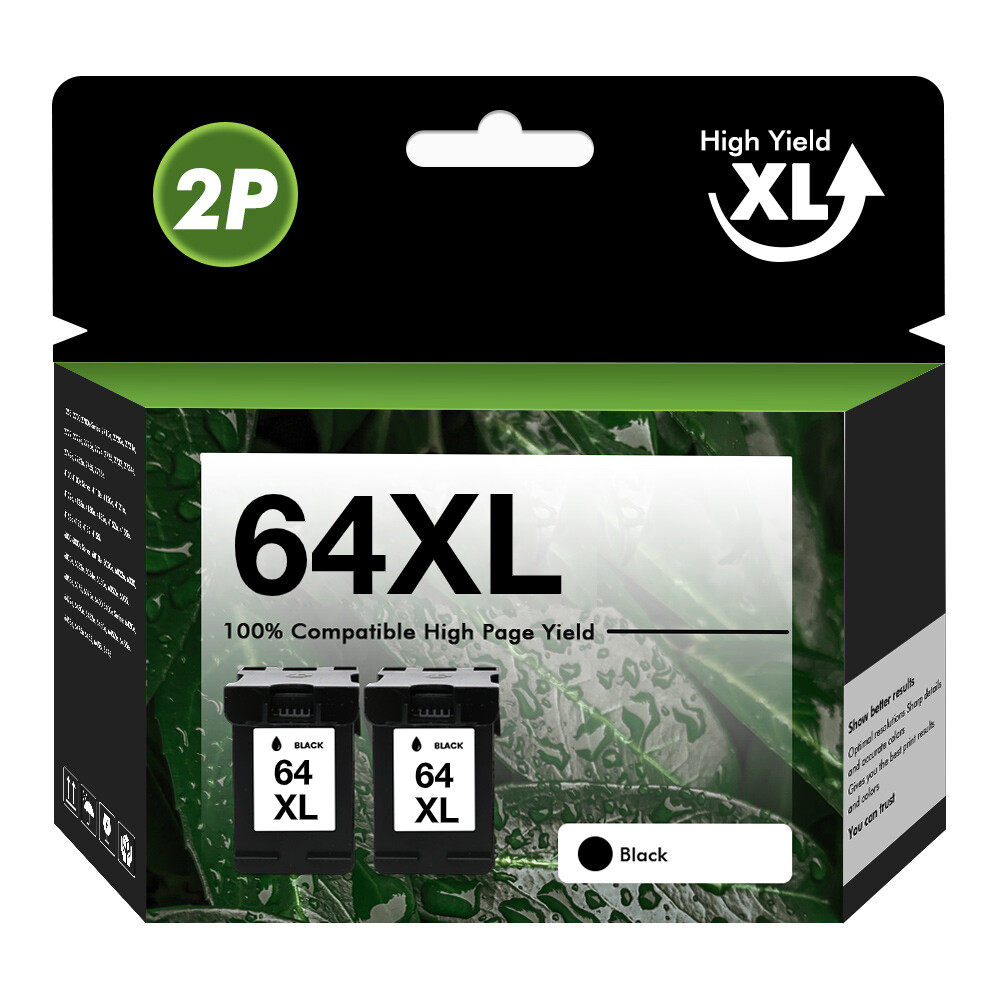 64XL XXL Black Color Ink Cartridge 64 XL for HP Envy 7155 7158 7855 7858 Printer