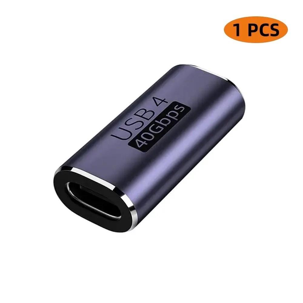 USB4.0 Thunderbolt3 40Gbps Type C Female to Type C Female Coupler Adapter