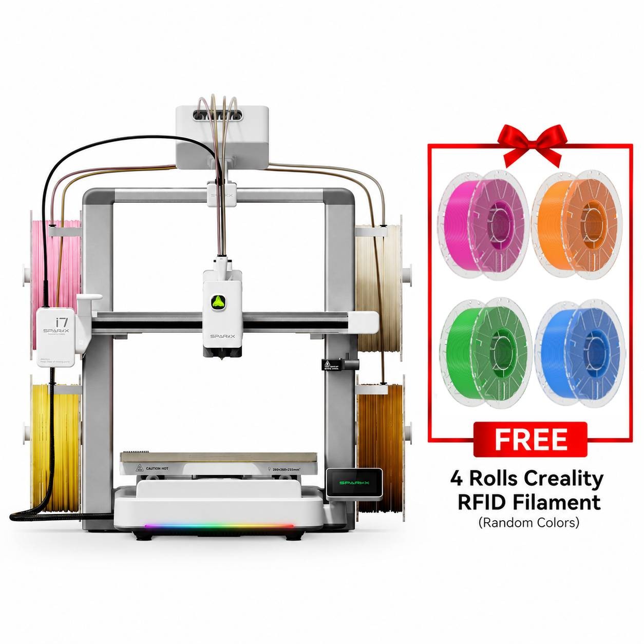 On SaleCreality SPARKX i7 Nano Combo 3D Printer With FREE Hyper PLA RFID*4