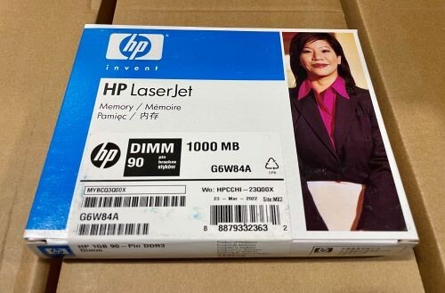 G6W84A - Genuine HP LJ M506/604/5/6/7/8/9 1GB DDR3 90 PIN MEMORY NEW OEM