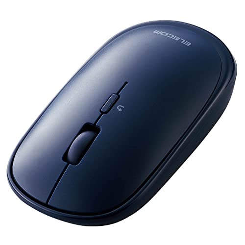 ELECOM Slint M-TM10BBBU/EC Wireless Bluetooth Mouse Slim Quiet 4-Button Design