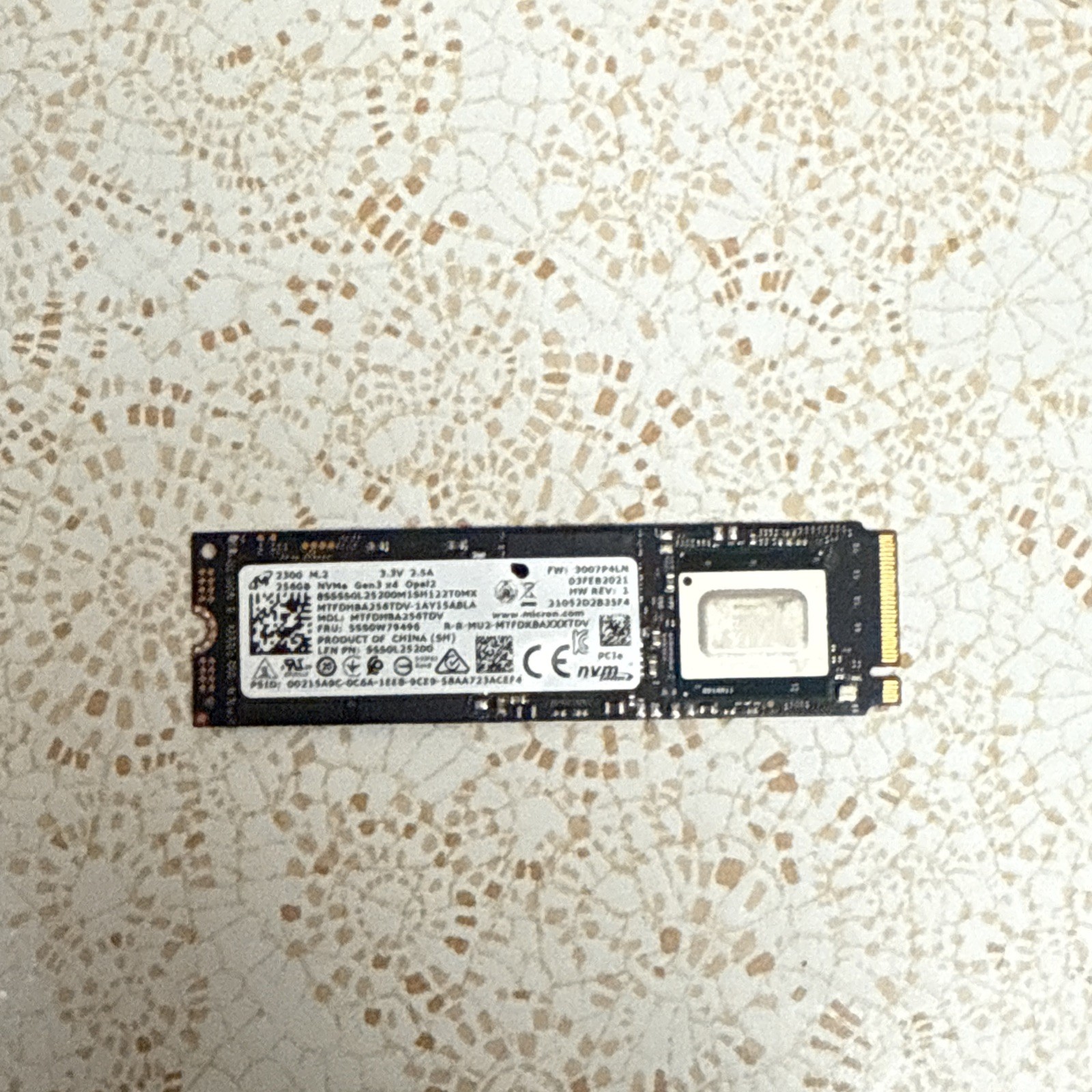 Micron 2300 256GB NVMe SSD M.2 NVMe Gen 3.0x 4 SSD MTFDHBA256TDV 2280mm - TESTED
