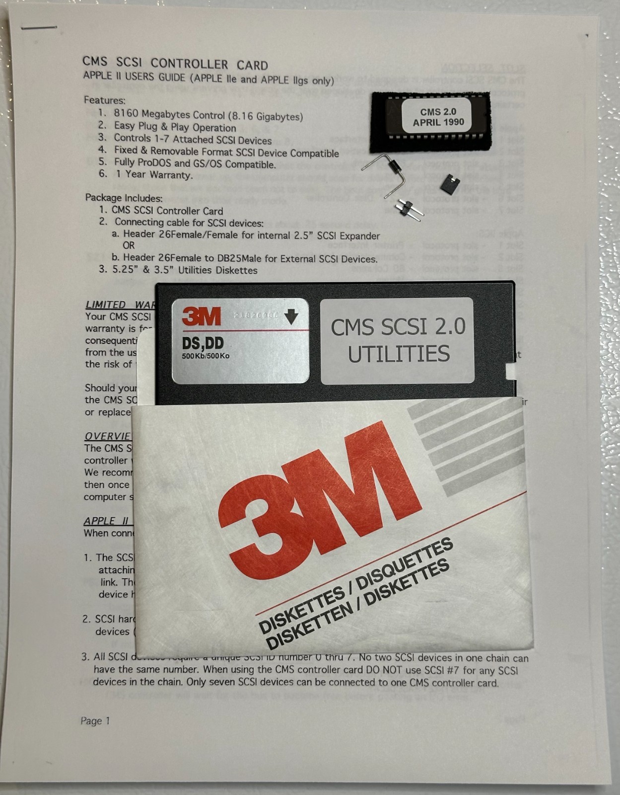 Apple II CMS SCSI Card Upgrade Kit