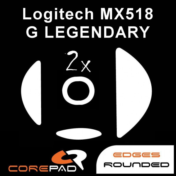 Corepad Skatez Logitech MX518 G LEGENDARY Replacement Mouse Feet Hyperglides