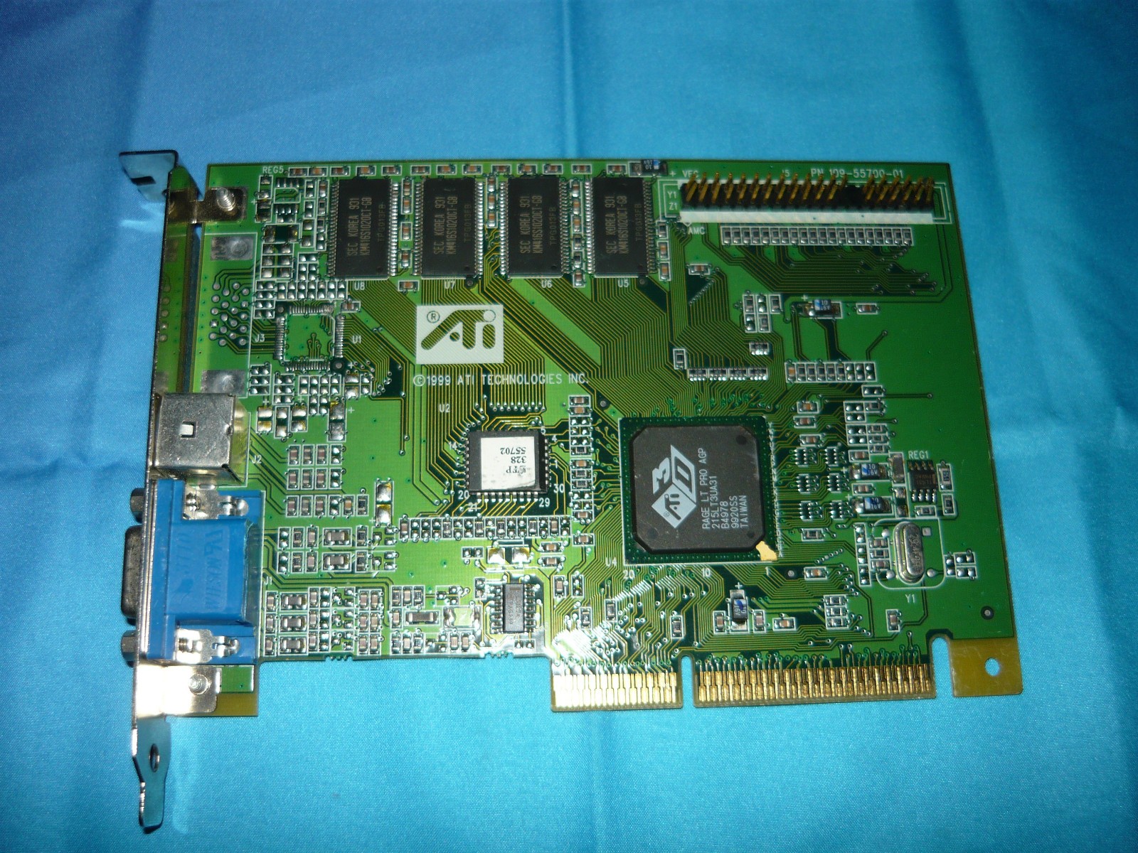 Vintage ATI Rage LT Pro AGP Video Card 4MB GPU Used Description
