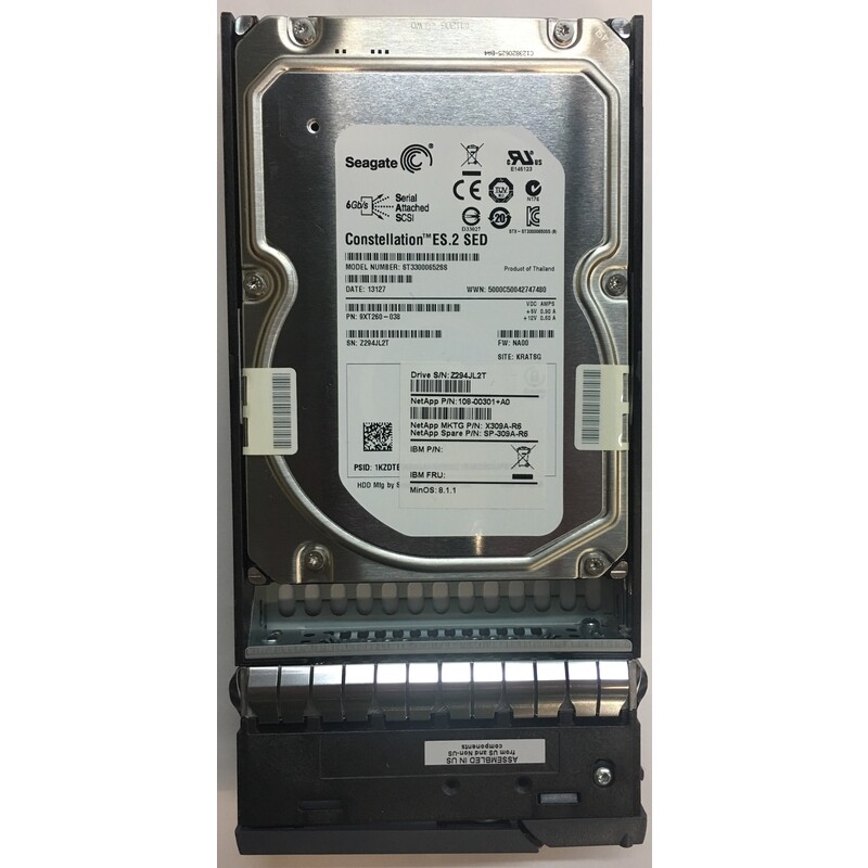 X309A-R6 - NetApp 3TB 7200 RPM SAS 3.5" HDD for DS4243, DS4246 24 bay enclosu...