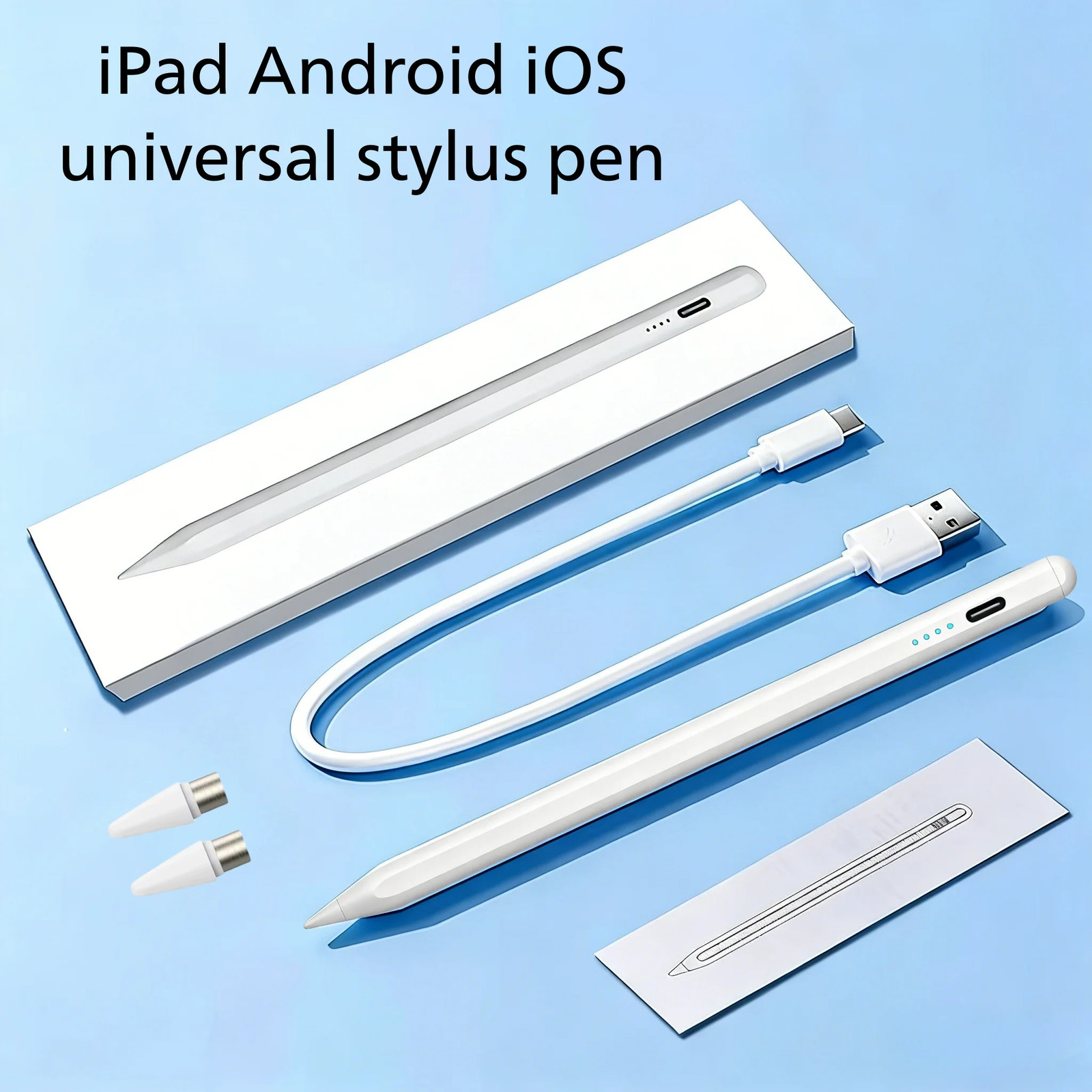 Stylus Pen with Power Display for Apple iPad iPhone Xiaomi Tablet US
