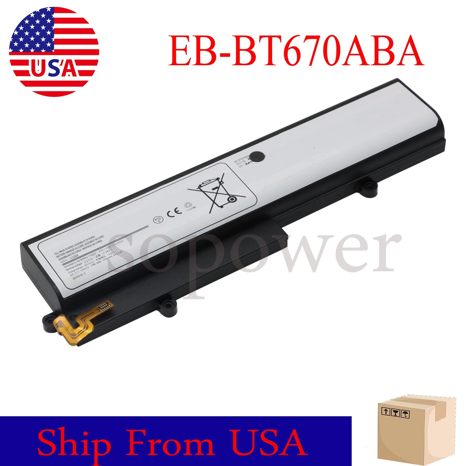 NEW EB-BT670ABA EB-BT670ABE Battery for SAMSUNG Galaxy SM-T670 SM-T670N SM-T677A