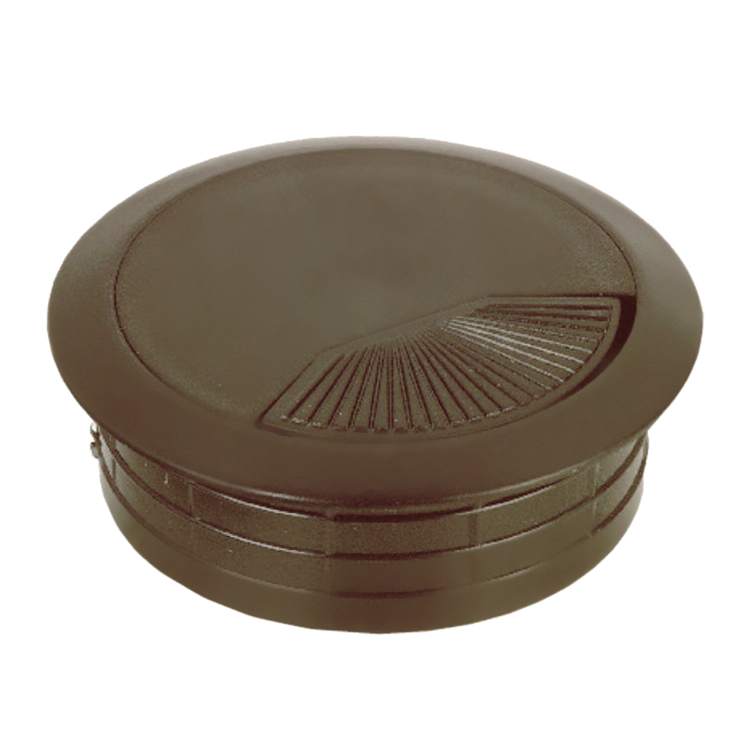 25x (60MM) 2-3/8" Round Brown Computer Desk Table Wire Cable Hole Cover Grommet