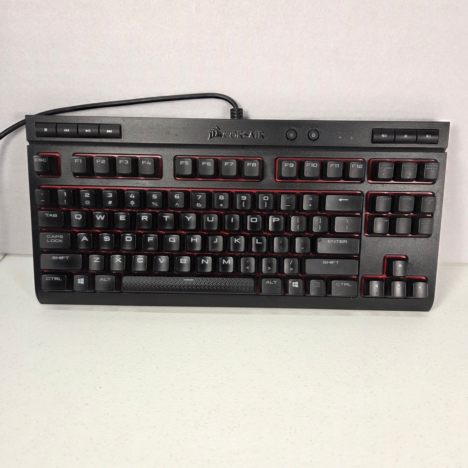 Corsair K63 Compact Mechanical Gaming Keyboard Red LED Cherry MX Red Wired USB