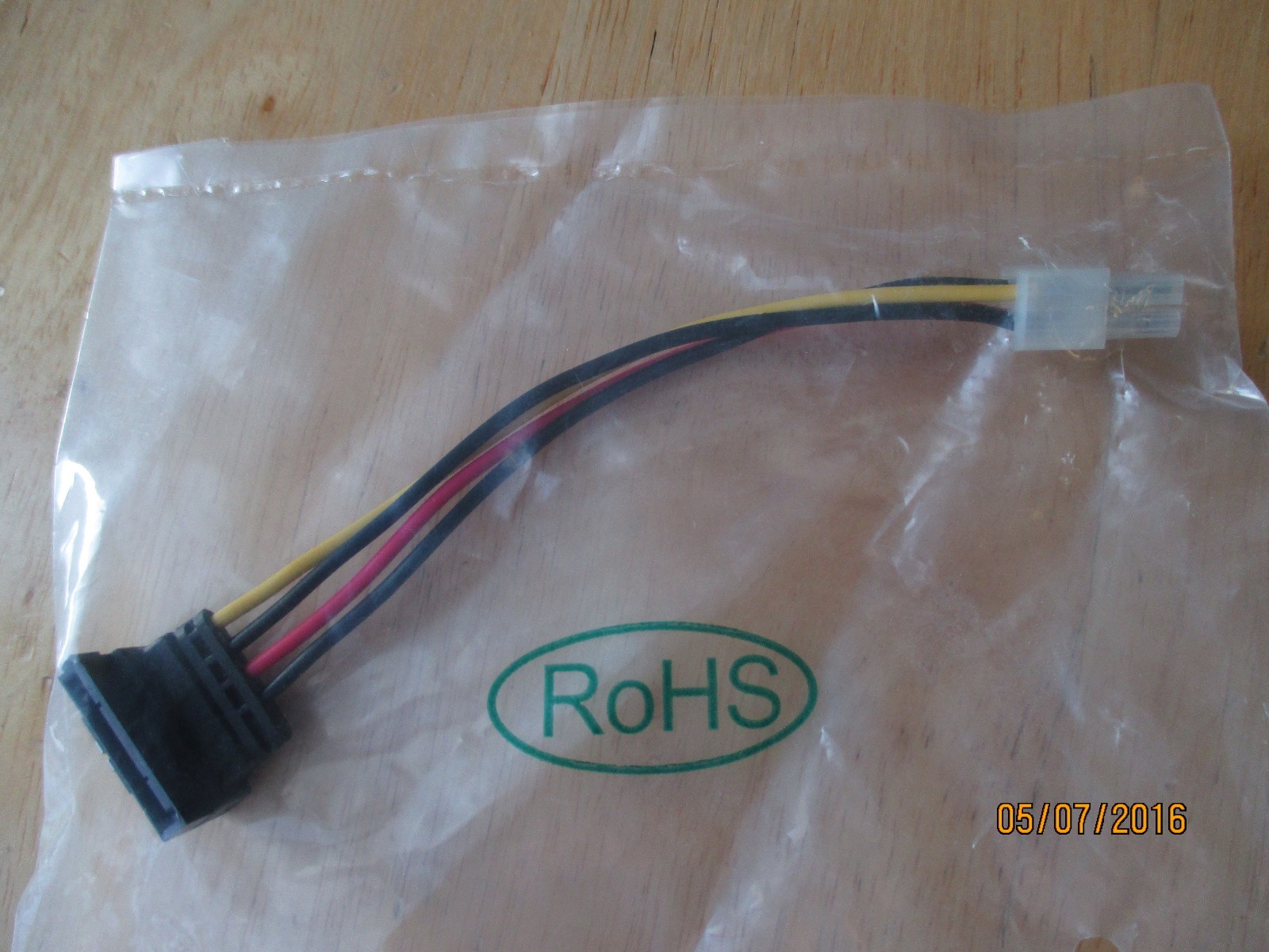 Serial ATA Hard Drive SATA Power Cable to ATX 4 Pin Connector Adapter - US Ship