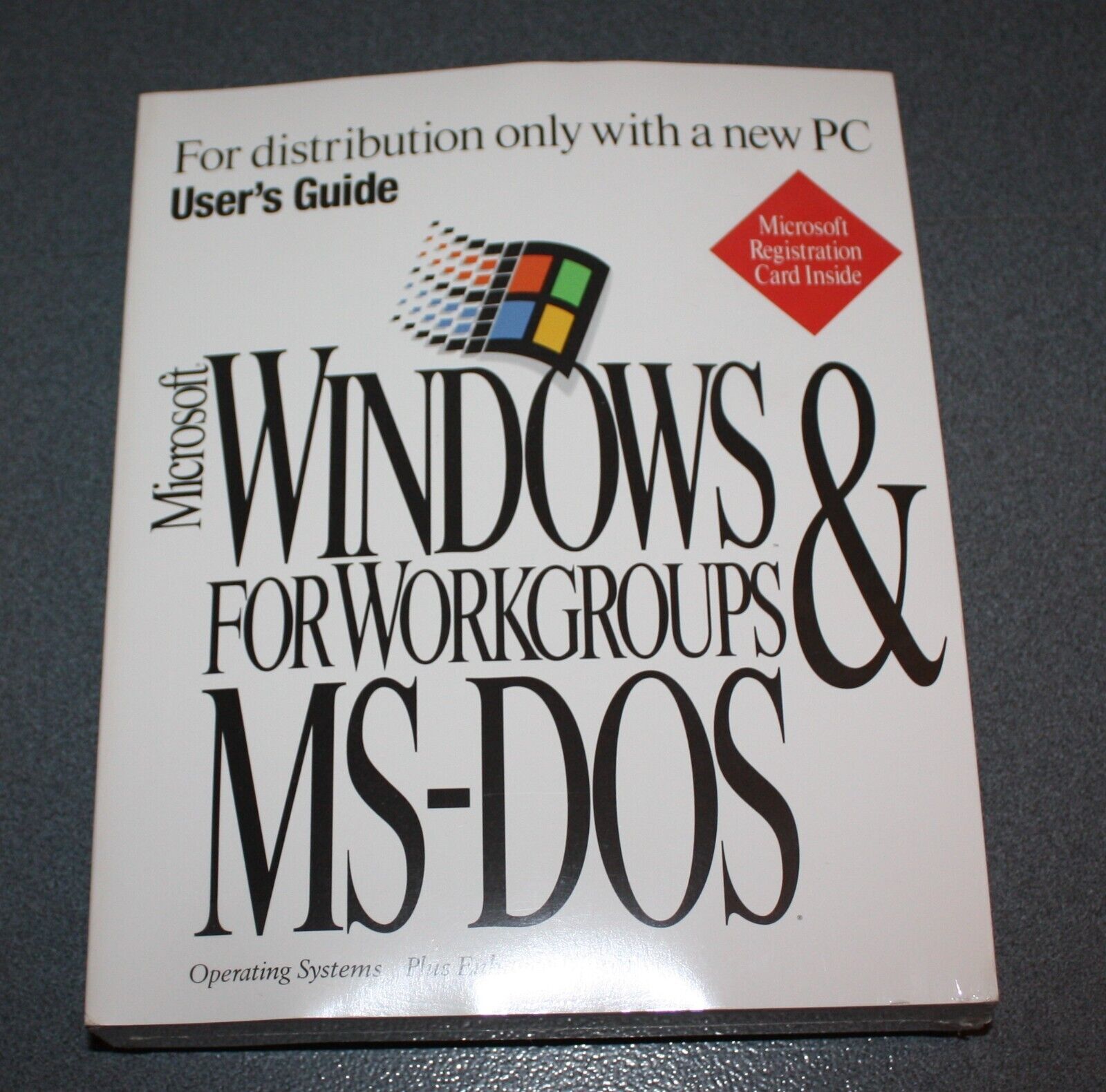 Vintage Microsoft Windows For Workgroups & MS-DOS  * Factory Sealed, Brand New *