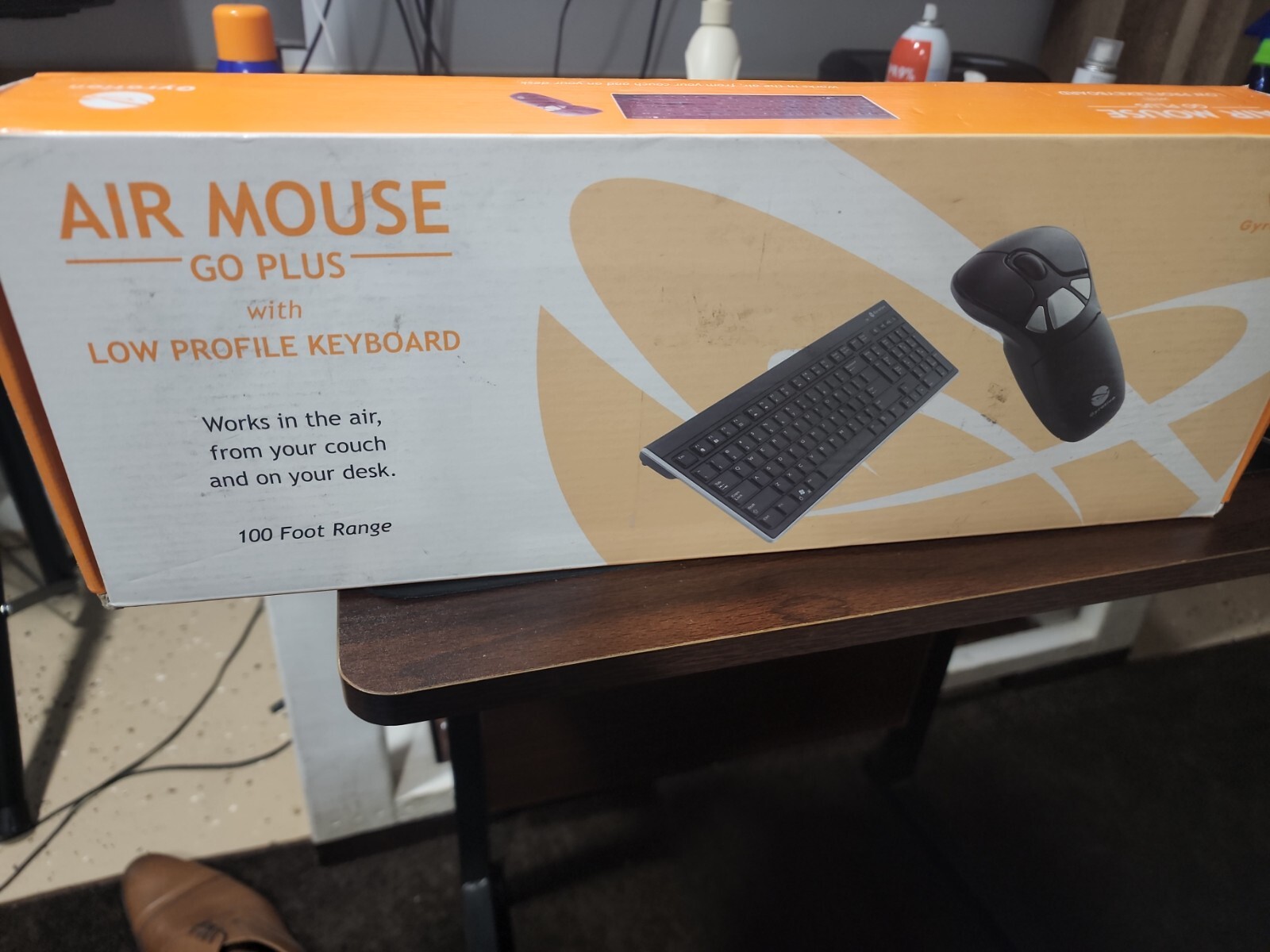 Gyration Air Mouse Go Plus With Full Size Keyboard - USB Scissors NO Recever
