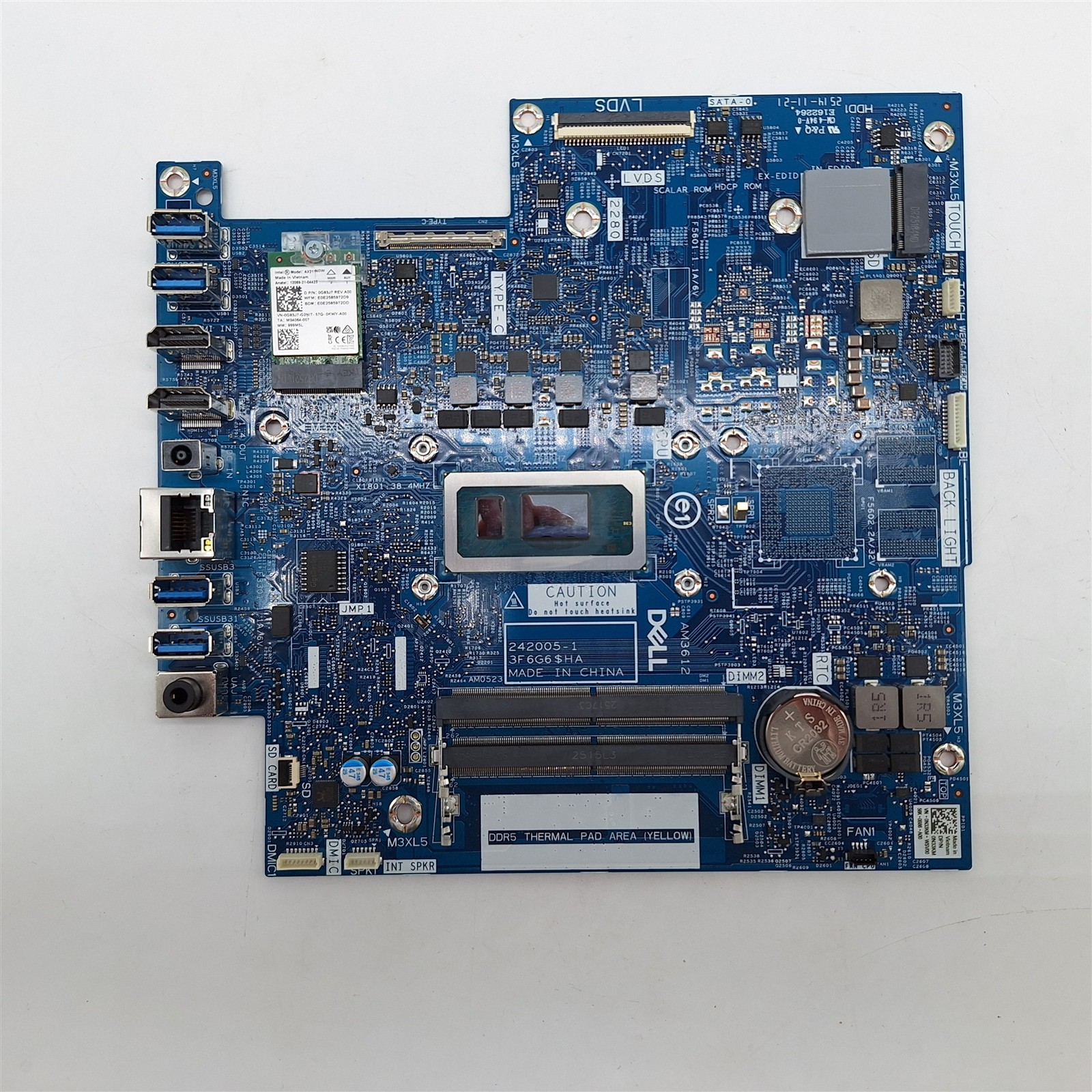 Compatible with 0N33KM Dell Intel 5 120U Motherboard DEC24250-5352WHT-PUS