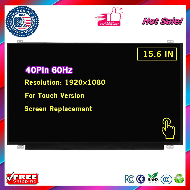 New LED LCD Screen Display for Dell DP/N HXMYH 0HXMYH 40pin Touch FHD 1920x1080