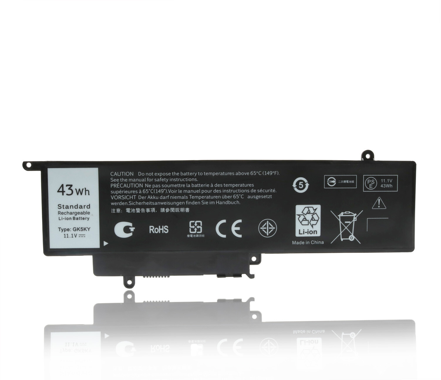 GK5KY Battery for Dell Inspiron 11 3147 3148 3152 3153 – 11.1V 43Wh 4-Cell