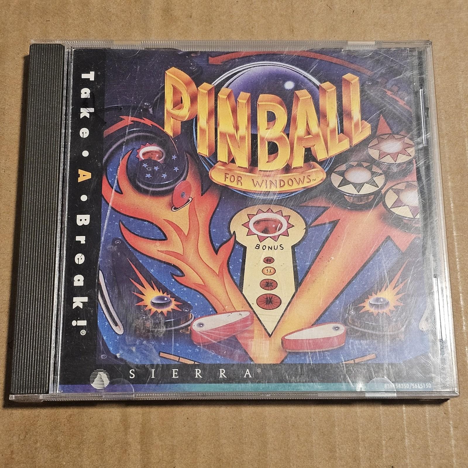 Pinball for Windows PC CD-ROM Sierra Take A Break Classic Arcade Game