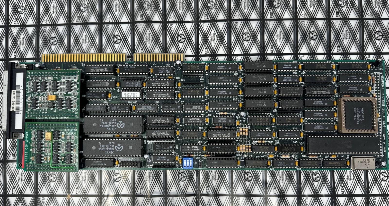 Newport Systems Solutions RS232 Network 1989 Vintage ISA Card interface Rare