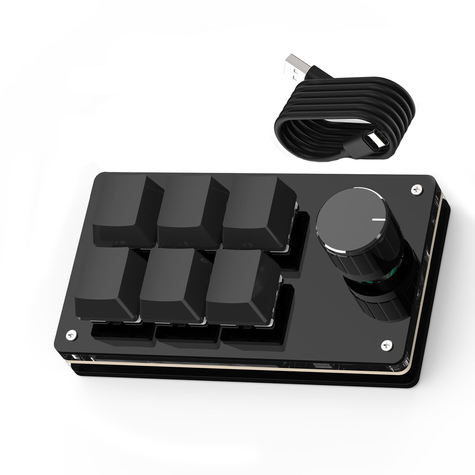 SIKAI CASE Programmable Macro Keyboard,6 Key Macro Mechanical Gaming Macro Keypa