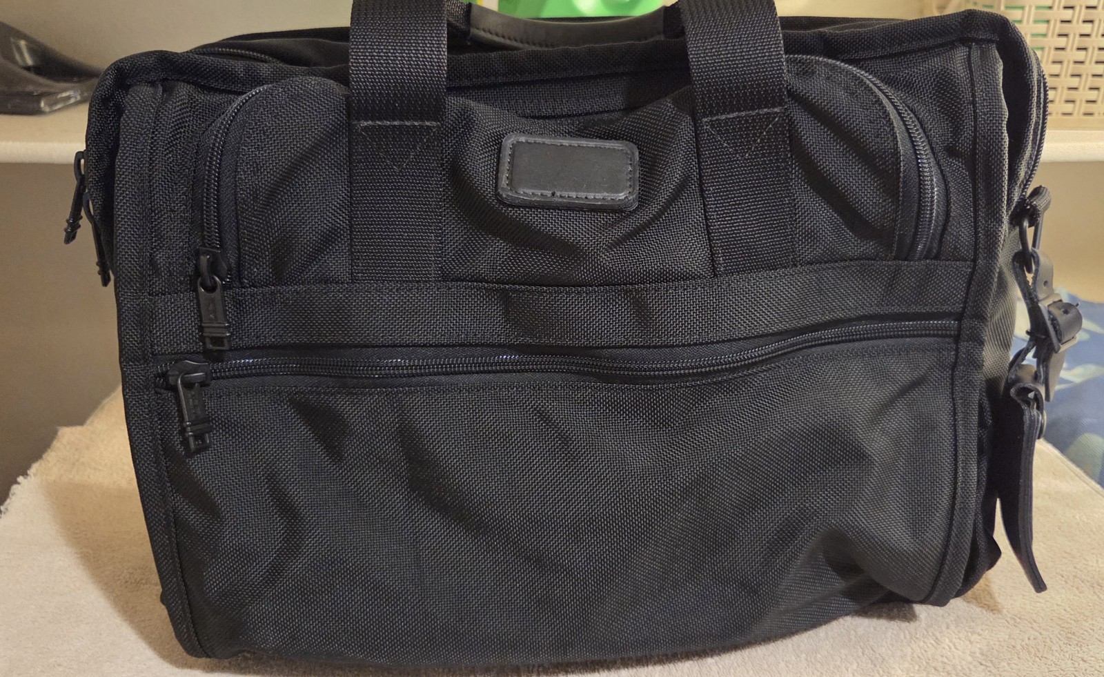 Vintage Tumi Black Ballistic Nylon Laptop Briefcase Bag Made in USA
