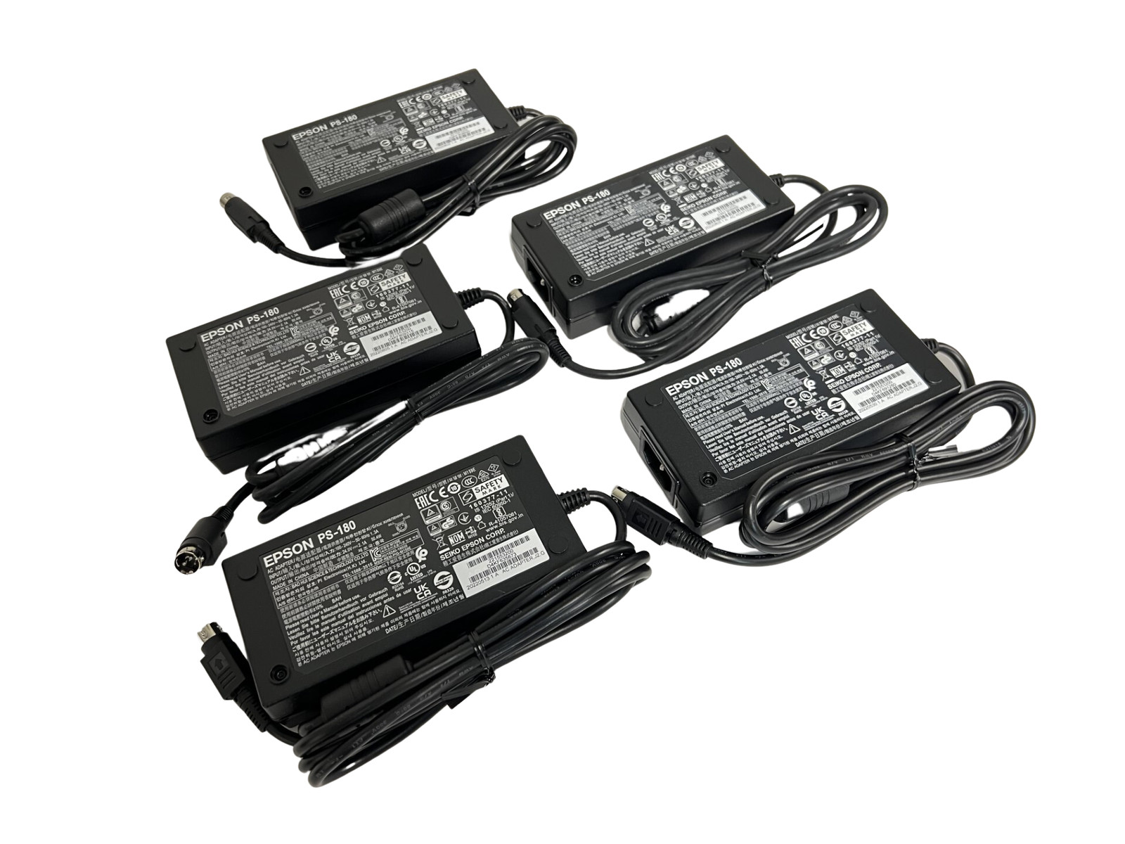 Lot of 5 Epson PS-180 AC Adapter M159E M159A Printer C8255343 TM-T88V NEW