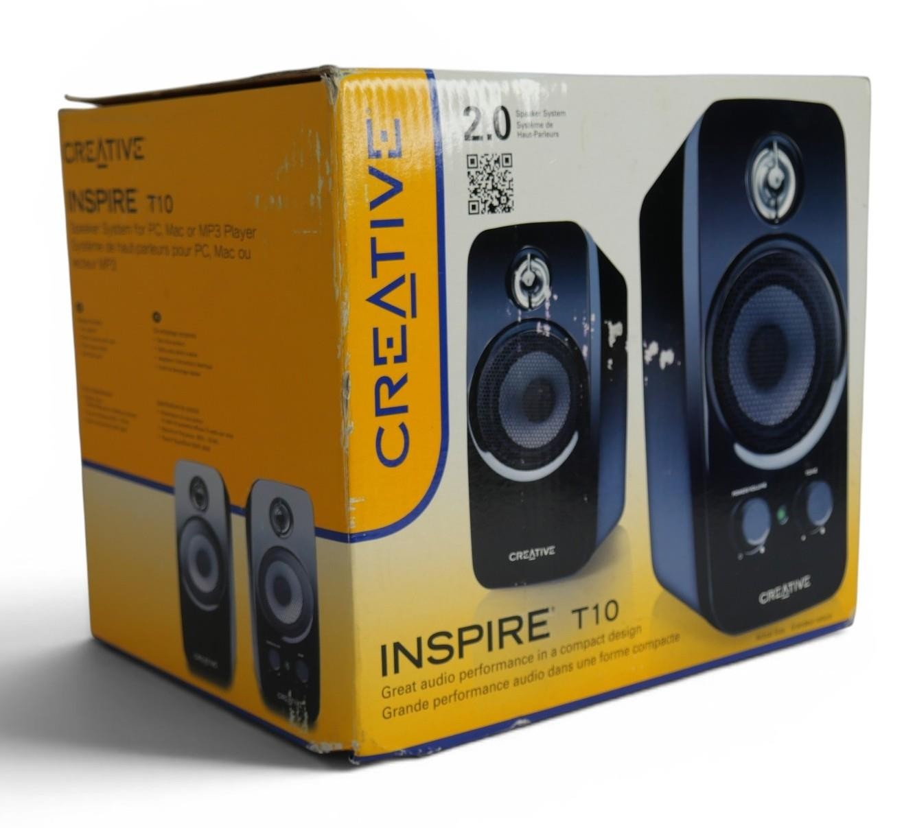 Creative Labs Inspire T10 E/F - Black 2.0 Speaker System - 