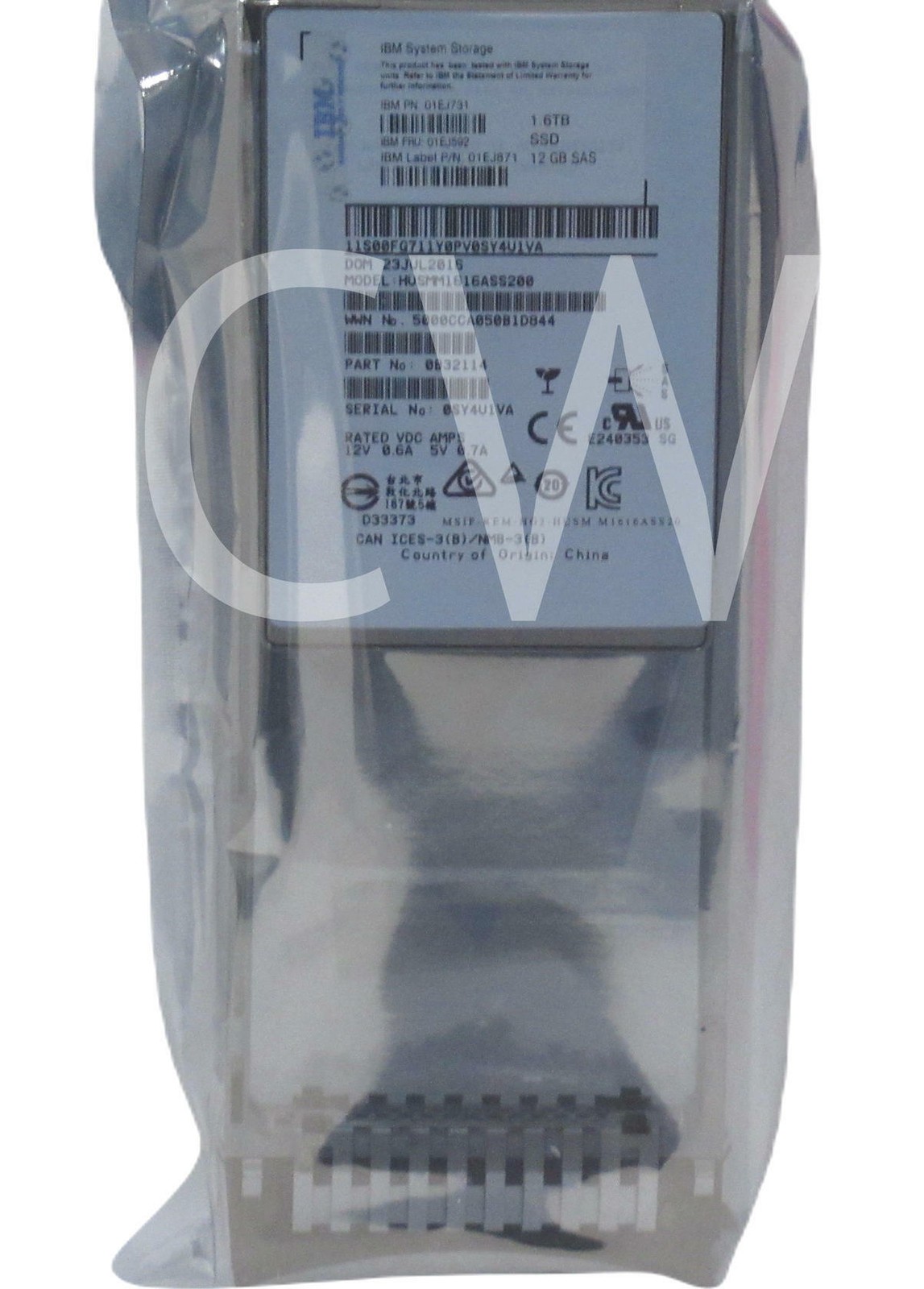 IBM 01EJ592 01EJ731 01EJ871 1.6TB 12Gbps 2.5" SAS Solid State Drive (SSD)