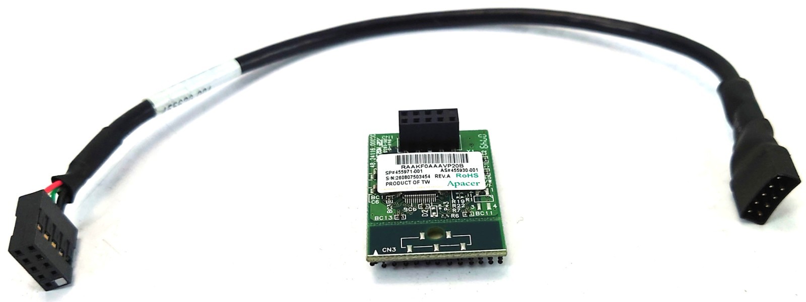 HP Apacer 455971-001 455930-001 1GB Computer Memory Module Inc Cable