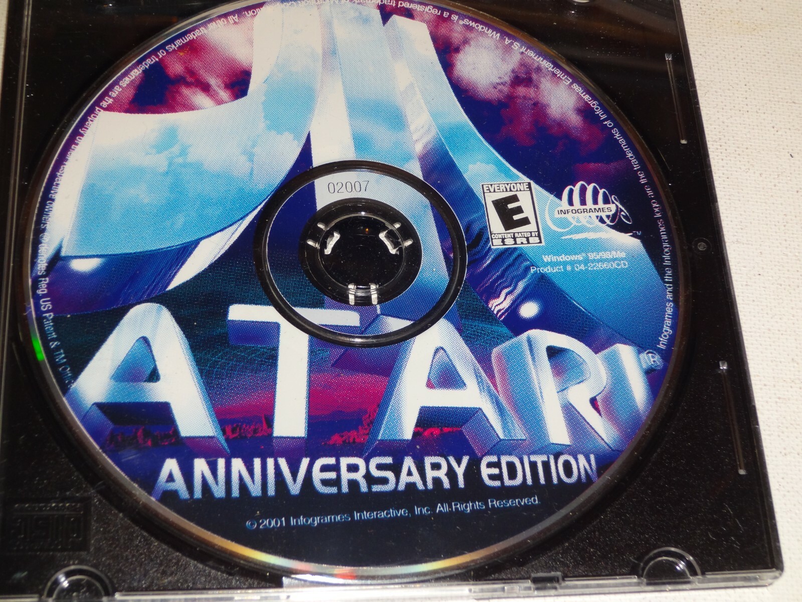 PC CD-Rom ATARI Anniversary Edition (2001 Infogames) WINDOWS 95+