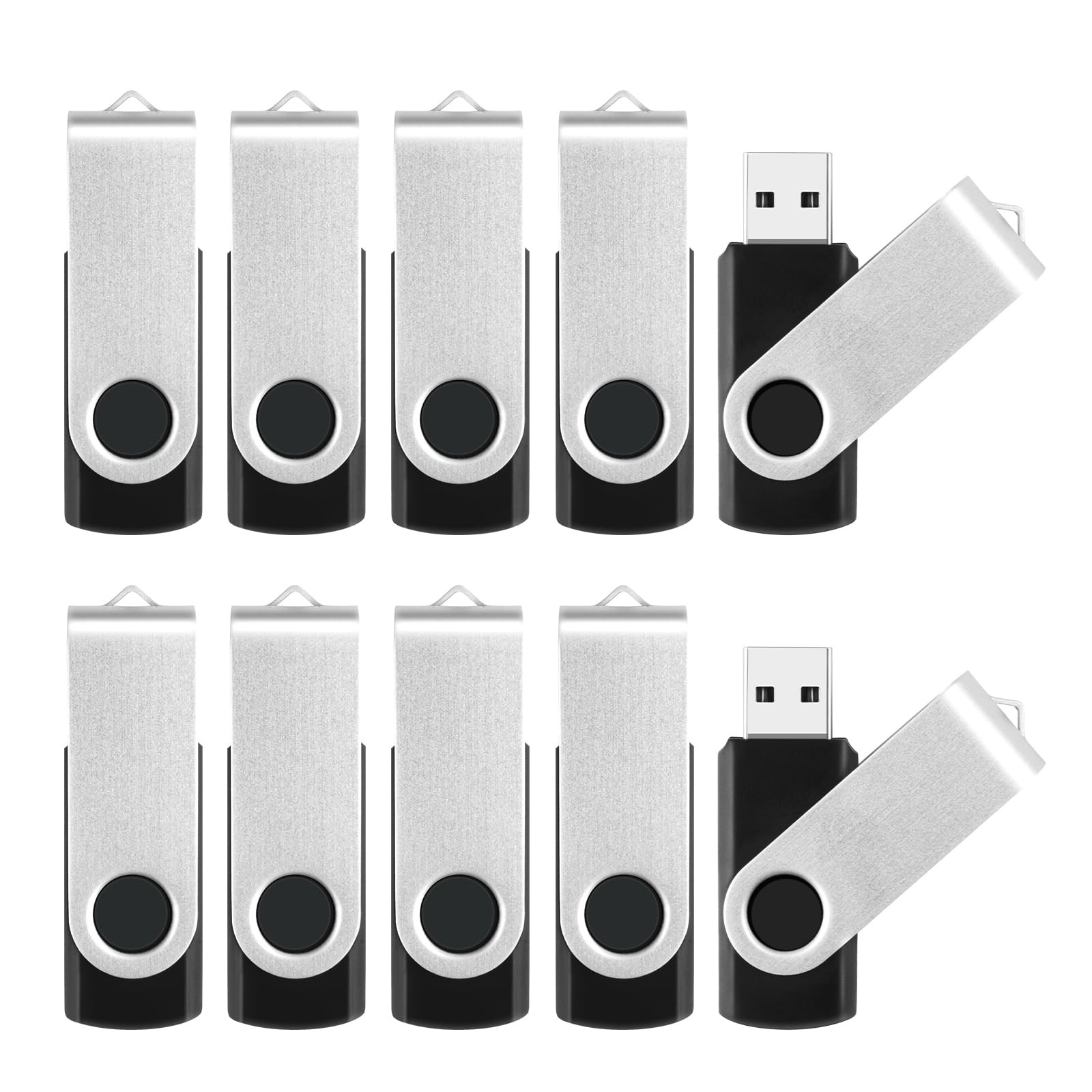 8GB Flash Drive 10 Pack Bulk USB Flash Drives, USB2.0 Thumb Drive USB Stick